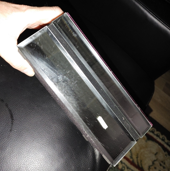 Mirrored Hinge Lid Jewelry Keepsake Box Hello Lovely On Lid Preowned - Picture 5 of 5